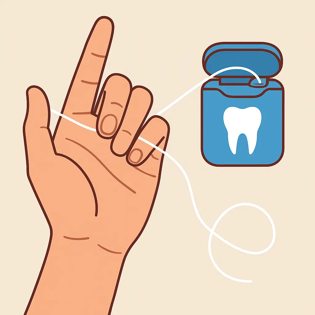 como usar o fio dental corretamente
