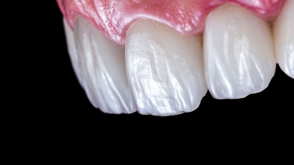 dentes brancos e bonitos com faceta de resina