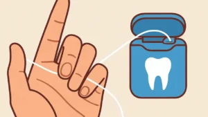 fio dental como usar passo a passo