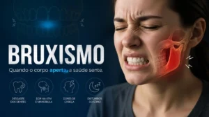imagem de capa representando os problemas que uma pessoa tem com o bruxismo